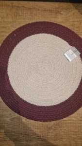 Cotton Placemat, Set Of 1, Damson - Picture 1 of 3
