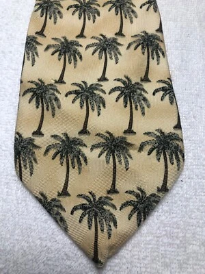 CORBATA TOMMY BAHAMA HOMBRE AMARILLA CON PALMERAS 4,25 X 58 Foto 1 de 4