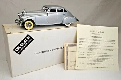 Danbury Mint 1933 Pierce Arrow Silver Arrow 9 1/2" Long Made In Korea Mint W/Box - Image 1 of 4