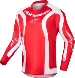 Alpinestars Racer Lurv Mars Red/White MX Off-Road Jersey Youth Sizes SM - XL - Picture 1 of 3