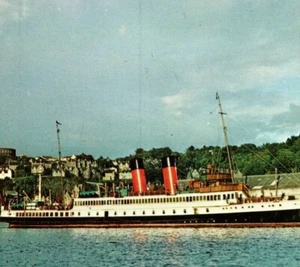 RMS King George V Passenger Turbine Ship Oban Perth Scotland Vintage Postcard - Picture 1 of 4