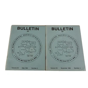 Volume XII - #2 & #4 Bulletin of The Genealogical Society of Old Tryon County - Bild 1 von 8
