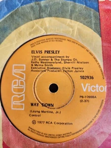 Elvis Presley "Way Down" 1977 RCA Oz 7" 45rpm - Picture 1 of 2