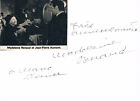 Madeleine Renaud 1900-94 carte autographe signée 4"x6" avec photo magazine jointe