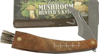 Rough Rider Mushroom Pocket Folding Blade Knife RR1469 Wood Handle Ruler Brush - Image 1 of 2