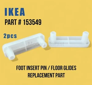 IKEA OEM Kunststoff Fußstift Einsatz Gleiter Bodenschutz Ersatzteil 153549 - Bild 1 von 3