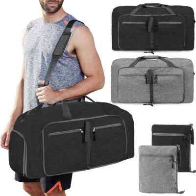 Large Luggage Duffle Bag Canvas Travel Equipment Flight Carry Shoulder Bags new - Image 1 of 4