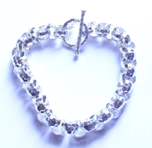 SILPADA Signed Retired Hammered Sterling Silver Bolo Link Bracelet - Picture 1 of 3