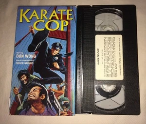 Karate Cop (VHS, 1995) Don Wong Chuck Norris RARE - Picture 1 of 2