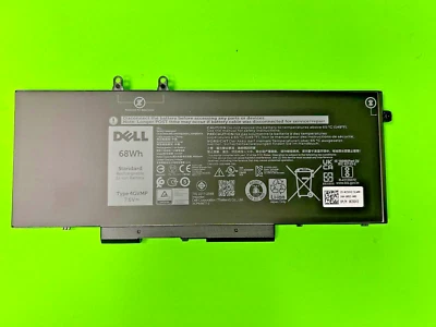 4GVMP OEM DELL LATITUDE 5510 5410 BATTERY 68WH 7.6V 9JRYT C5GV2 HH - Image 1 of 4