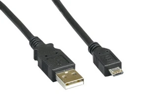 6In-15Ft USB 2.0 A to Micro B Male Cable Data Sync Charge Camera Phone PC Mac - Picture 1 of 1