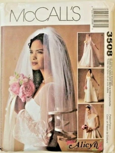 McCall's 3508 Alicyn Misses Bridal Veils in 5 styles & Various Lengths All Sizes - Picture 1 of 2