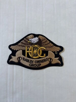 Harley Davidson Owners Group HOG Gold Heritage Eagle parche motocicleta 5"" Foto 1 de 3