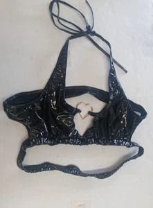 Girls Black Swim Top size M New - Picture 1 of 1