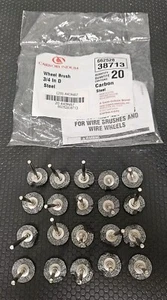 (20x) Spazzola Ruota 3/4" Acciaio al Carbonio Carborundum Borsa Aperta - Foto 1 di 4