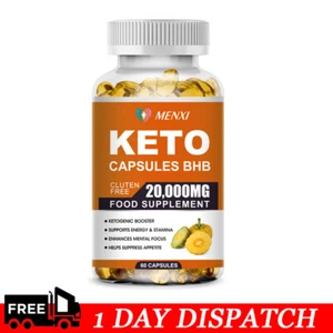 Keto Burn Advanced Weight Loss Fat Burner Diet Pills 60 Ketogenix BHB Ketones - Picture 1 of 12