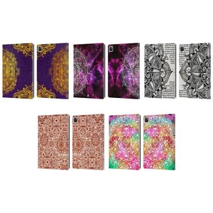HEAD CASE DESIGNS MANDALA DOODLES LEATHER BOOK CASE & WALLPAPER FOR APPLE iPAD - Picture 1 of 11