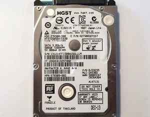 Hitachi HTS725050A7E630 0J33235 DA5302 Thailandia 500gb 2.5" Sata 12/2013 - Foto 1 di 1