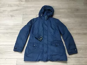 Conte of Florence Italia Italy Blue Hooded Anorak Size 50 Duck Down Filling - Picture 1 of 9