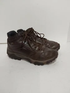 MERRELL DARK EARTH BROWN LEATHER WALKING HIKING MEN'S 9 SHOES - Imagen 1 de 4