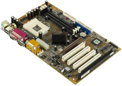 ASUS 8tax3e+ Socket 462 3x Sdram AGP 4x PCI Isa Ide / Ata AMR - Image 1 of 2