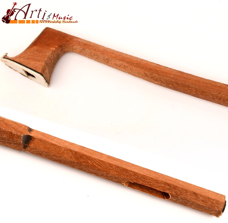 New 5Star D.PECCATTE Mode Master Pernambuco Violin Bow 4/4 Stick Stiff Half Made - Image 1 of 4