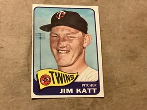 1965 Topps Jim Katt Kaat #62 Minnesota Twins - EX - Great Corners - No Creases - Bild 1 von 2