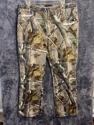 Realtree Camo Cargo Pants Men's 36x32 100% Cotton Hunting Outdoor AP Camouflage - Image 1 of 4