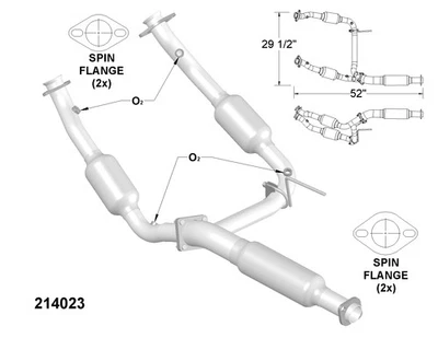 Каталитический преобразователь для 2001 Mercury Mountaineer 4,0 л V6 GAS SOHC - Изображение 1 из 2
