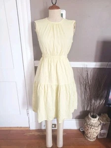¡¡Hermoso vestido amarillo 100 % lino con bolsillos de Everlane!! Talla 0 (XS)!! - Imagen 1 de 7