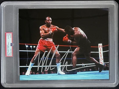 Mike Tyson Signed Original 1987 Type 1 Photograph PSA/DNA Tyson vs James Smith - Image 1 of 4