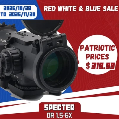 Mira para rifle 1,5-6x50 nueva mira telescópica tipo EL-DR 1,5-6x mira de aumento variable Foto 1 de 4