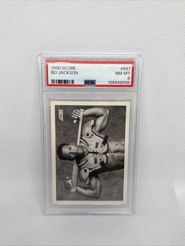 1990 Bo Jackson - Score Bo Knows PSA 8 - Football Pads #697 - Image 1 of 2