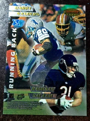 Bowman's Best Barry Sanders & Thurman Thomas 1996 imagen espejo #5 casi nuevo-como nuevo Foto 1 de 2