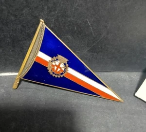 Stemma per auto Automobile Club Milano originale in ottone vintage - Foto 1 di 4
