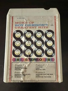 RARE Roy Orbison More Of Roy Orbison's Greatest Hits 8-Track TESTED 844 18024 - Picture 1 of 7