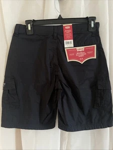 Levi's Boys Shorts 14 REG Relaxed Fit XX Cargo W 27 Black XX Cargo - Picture 1 of 7