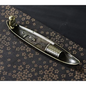 Soporte de incienso de pescador de metal vintage - quemador de palo de incienso decorativo para el hogar - Imagen 1 de 10