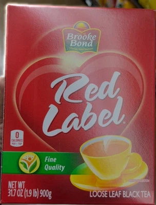 Brooke Bond Etiqueta Roja Hojas Sueltas Té Negro 900g (1.9lbs) EE. UU. Envío Rápido Gratis Foto 1 de 3