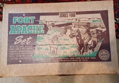 Vintage MARX Fort Apache Playset  Series 1000  #3680 W/ Box  - Image 1 of 4