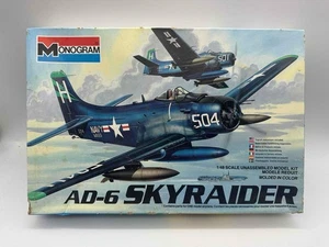 1983 Monogram 1/48 AD-6 Skyraider Fighter Bomber 5429 Sealed Parts Bags Comp DS - Picture 1 of 7