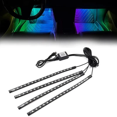 RGB Music VoiceControl Floor Atmosphere Light Decorative Foot Lamp VoiceControl - Image 1 of 4