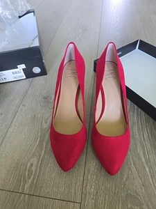 I.N.C. International Concepts Women's Zitah Pumps Red Suede New size 7.5M - Picture 1 of 11