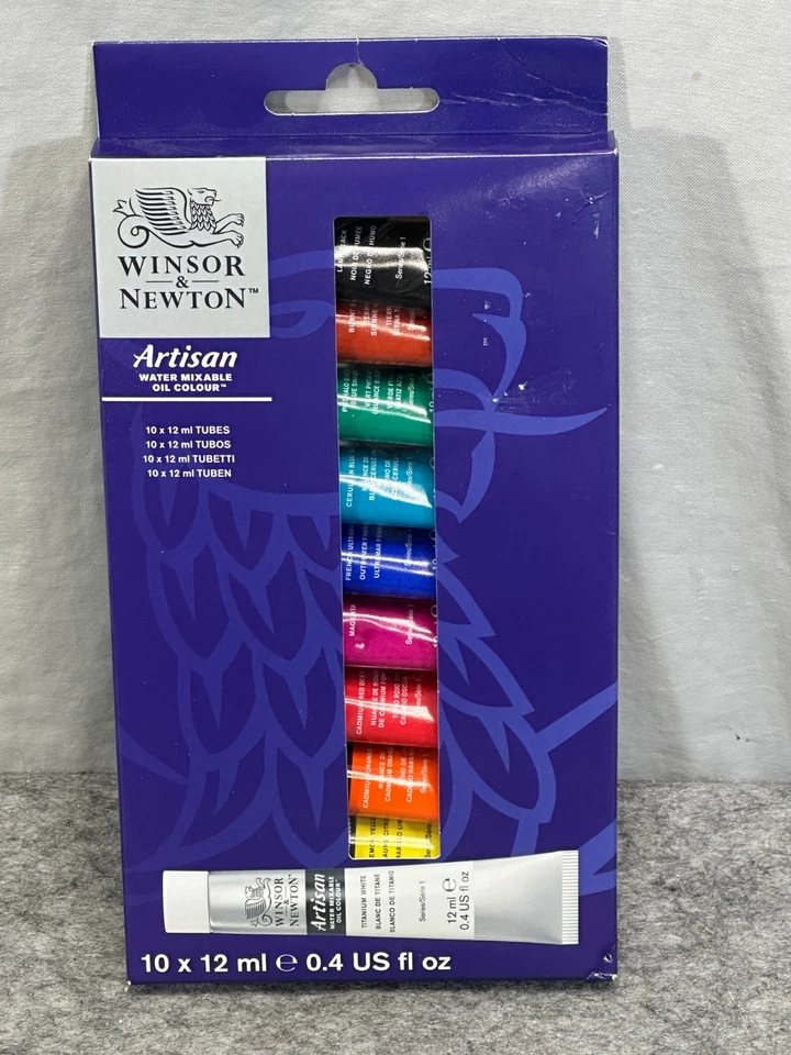 Winsor & Newton Artisan Water Mixable Oil Colour Paint Set 10 X 20ml