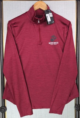 UNDER ARMOUR x US MARINES New Womens Sz Large 1/4 Zip Heatgear Pullover Wicking - Image 1 of 4