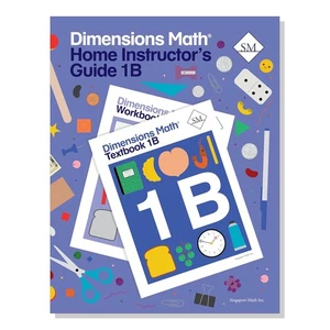 Dimensions Math Home Instructor's Guide 1B | Singapore Math Inc. [Spiral-bound] - Picture 1 of 1