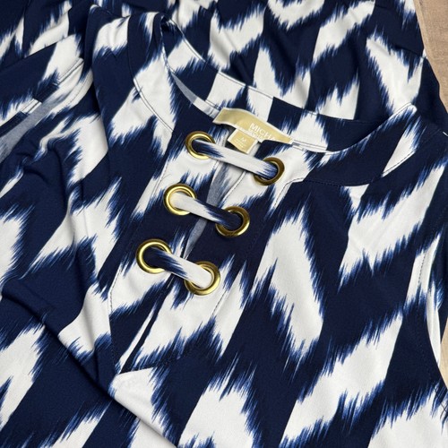 Abito donna Michael Kors blu medio senza maniche