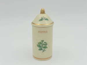 Pepper Lenox Spice Garden Fine Porcelain Jar 1992 with Original Lid Vintage - Picture 1 of 9