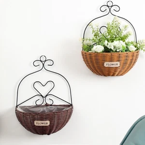 Hanging Planter, Wall Hanging Flower Basket Flowerpot Wall Planter for Garden - Picture 1 of 14
