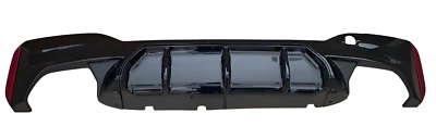 Difusor Trasero Parachoques Brillo Negro para BMW 5er G30 G31 2017- M-PAKET - Imagen 1 de 3